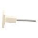 Cream Popular Square Metal Knobs